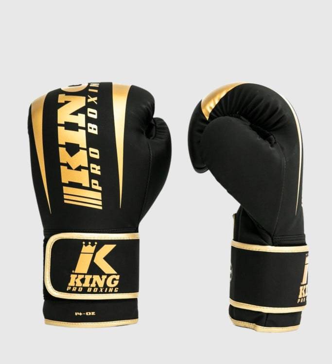 King Boxhandschuhe Revo - Schwarz/Gold - The Fight Company Deutschland