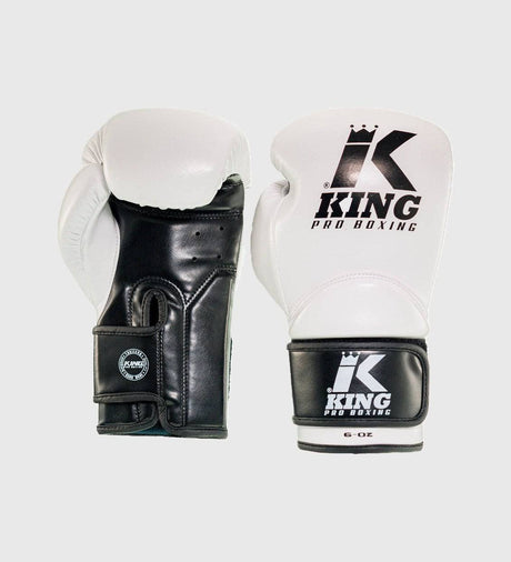King Boxhandschuhe BG2 Kids - Weiss/Schwarz - The Fight Company Deutschland