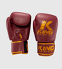 King (Kick)Bokshandschoenen - Bordeaux Rood/Goud - The Fight Company Deutschland