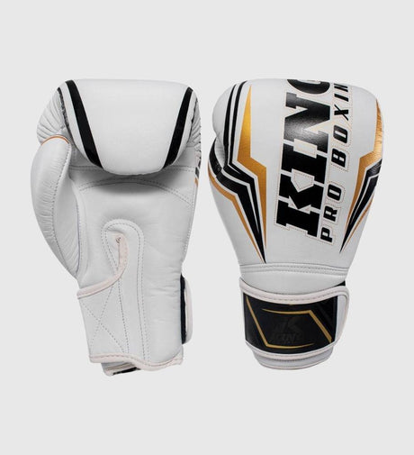 King (Kick)Bokshandschoenen Thor - Wit/Zwart/Goud - The Fight Company Deutschland