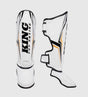 King Kickboks Scheenbeschermers Thor - Wit/Zwart/Goud - The Fight Company Deutschland