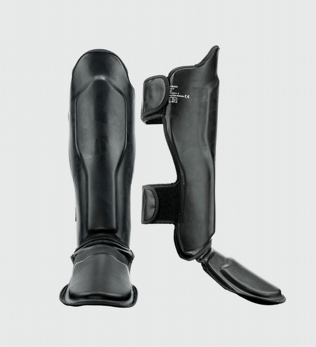 King Schienbeinschoner SG2 - Schwarz/Schwarz - The Fight Company Deutschland