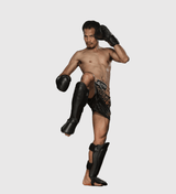 King Schienbeinschoner SG2 - Schwarz/Schwarz - The Fight Company Deutschland