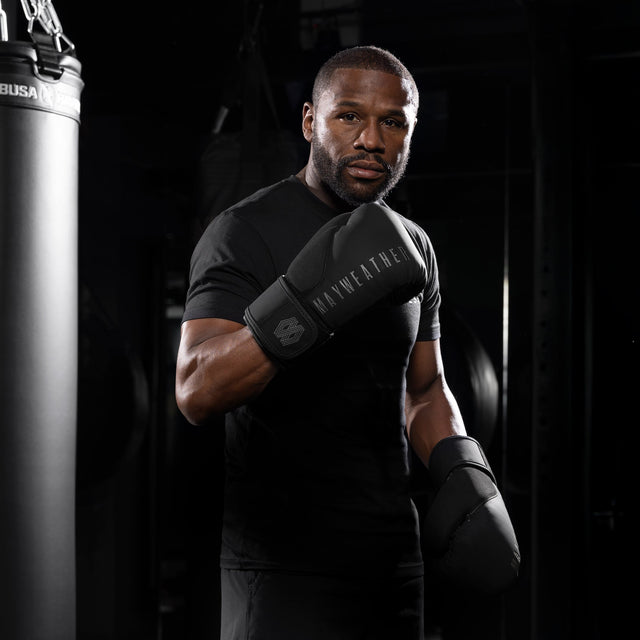 Hayabusa x Mayweather Boxhandschuhe Champ - Schwarz/Schwarz