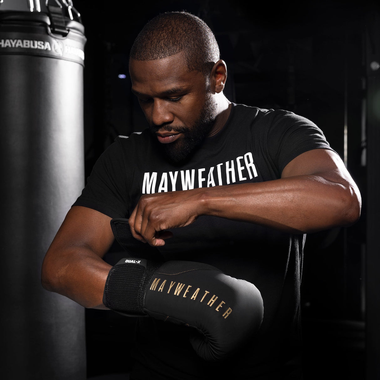 Hayabusa x Mayweather Bokshandschoenen Champ - Zwart/Goud