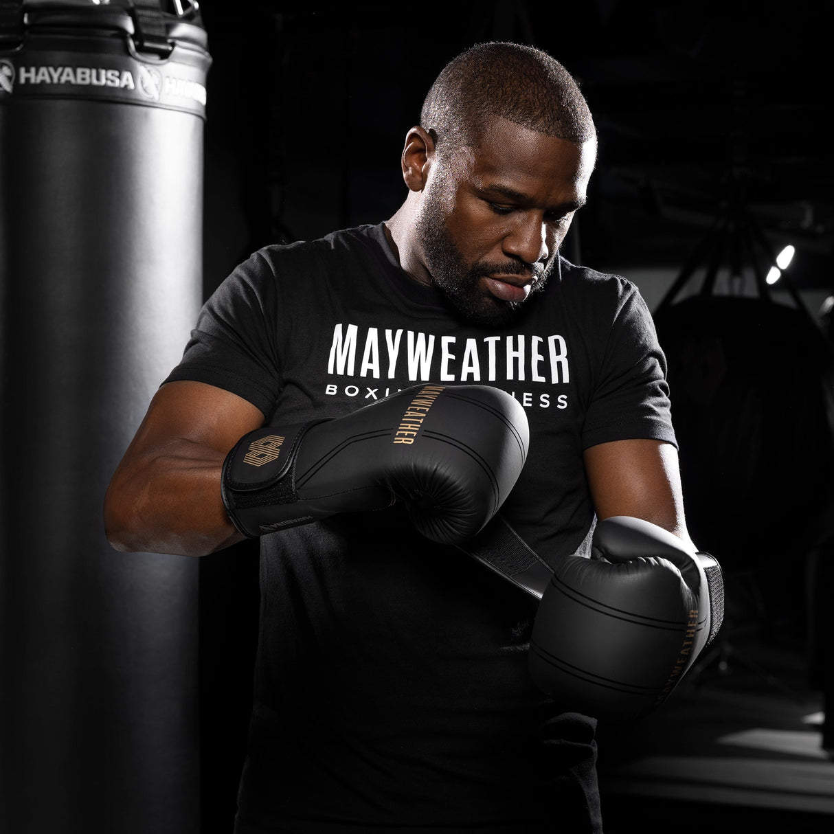 Hayabusa x Mayweather Bokshandschoenen Contender - Zwart/Goud