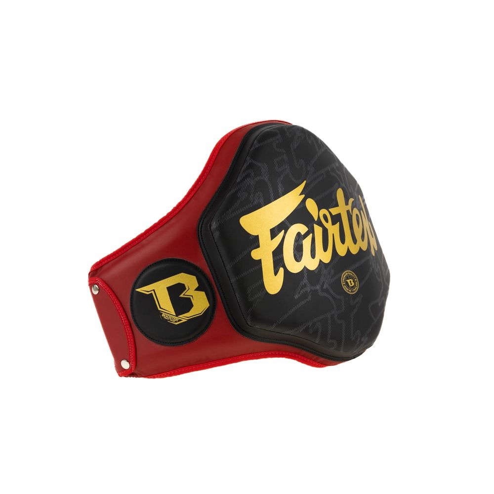 Fairtex Bauchgürtel FXB - Rot/Schwarz/Gold