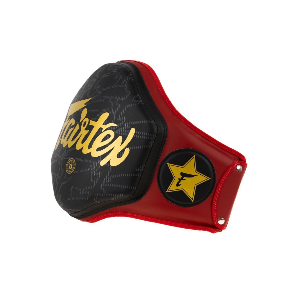 Fairtex Bauchgürtel FXB - Rot/Schwarz/Gold