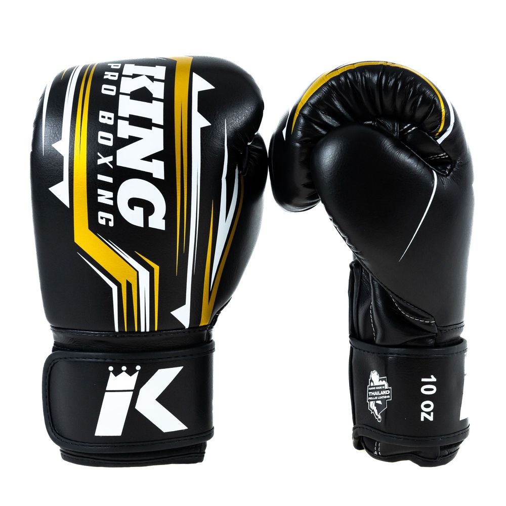 King Pro Boxing Boxhandschuhe BG Spartan – Schwarz/Gelb