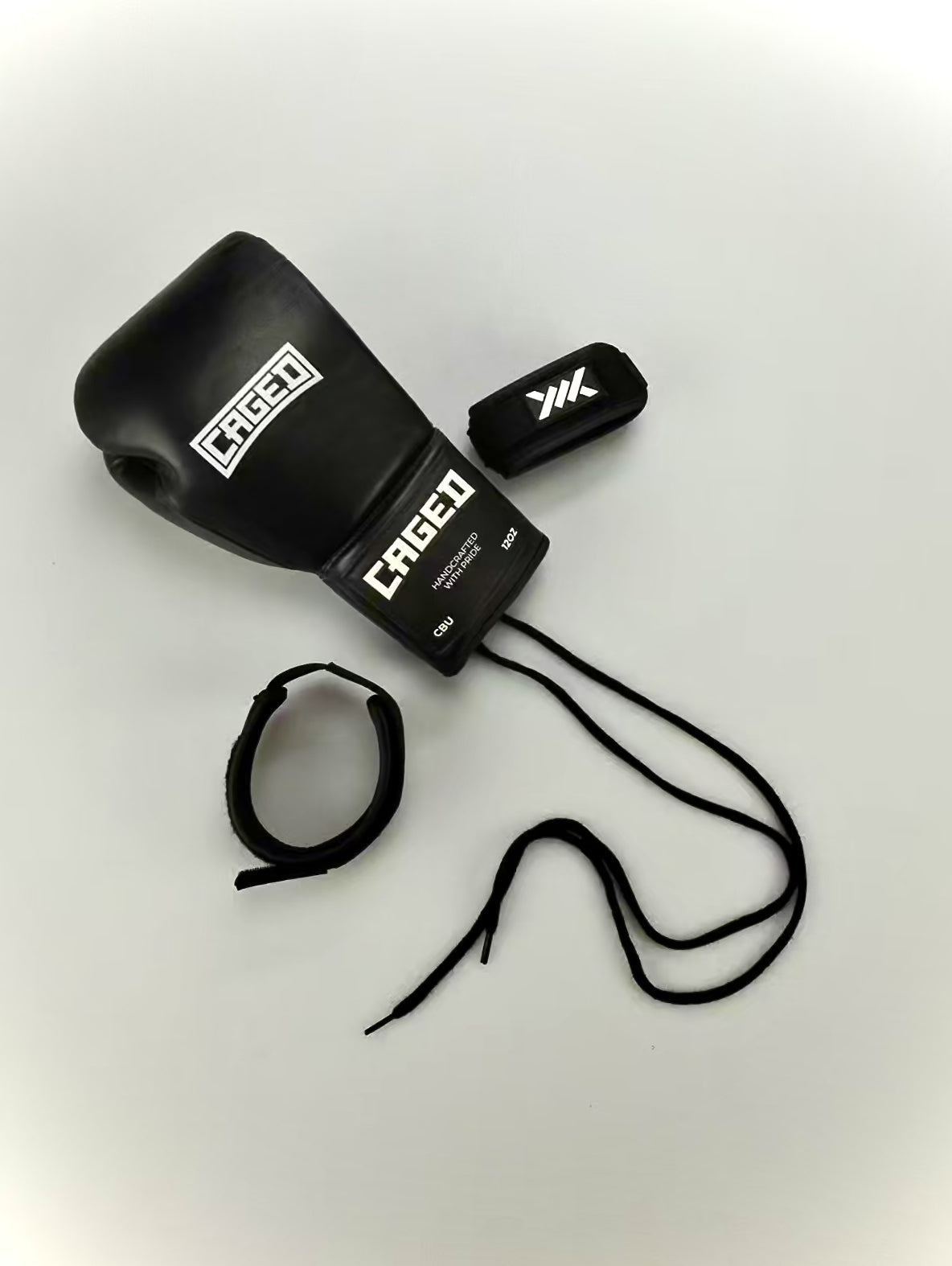 Caged Lockstrap – Schnürbare Boxhandschuhe Converter Straps – Schwarz