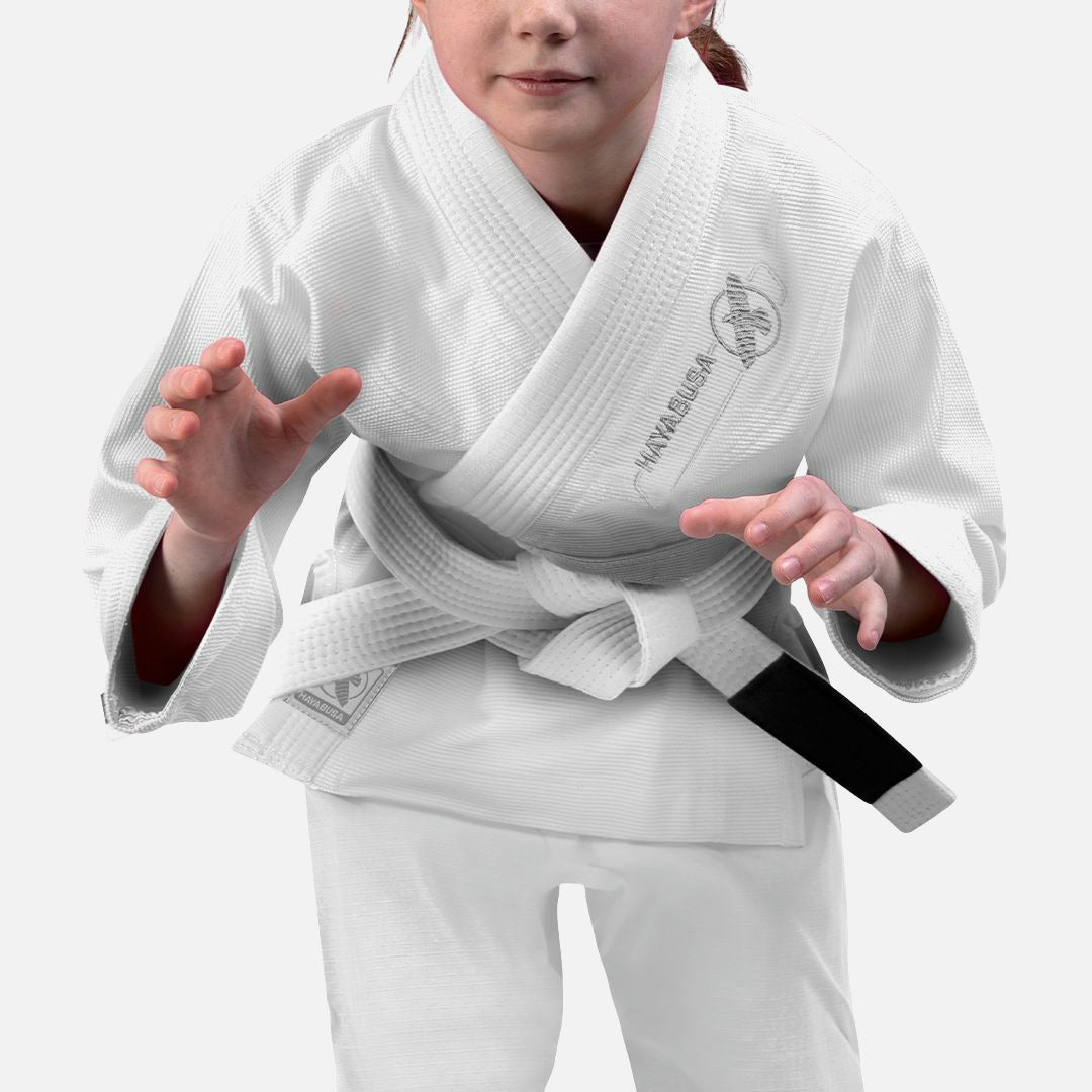 Hayabusa BJJ Gi Essential Kinder - Weiß