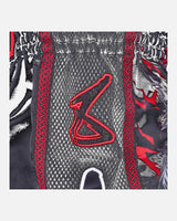8 WEAPONS Muay Thai Shorts Beastial Wolf - Schwarz/Rot