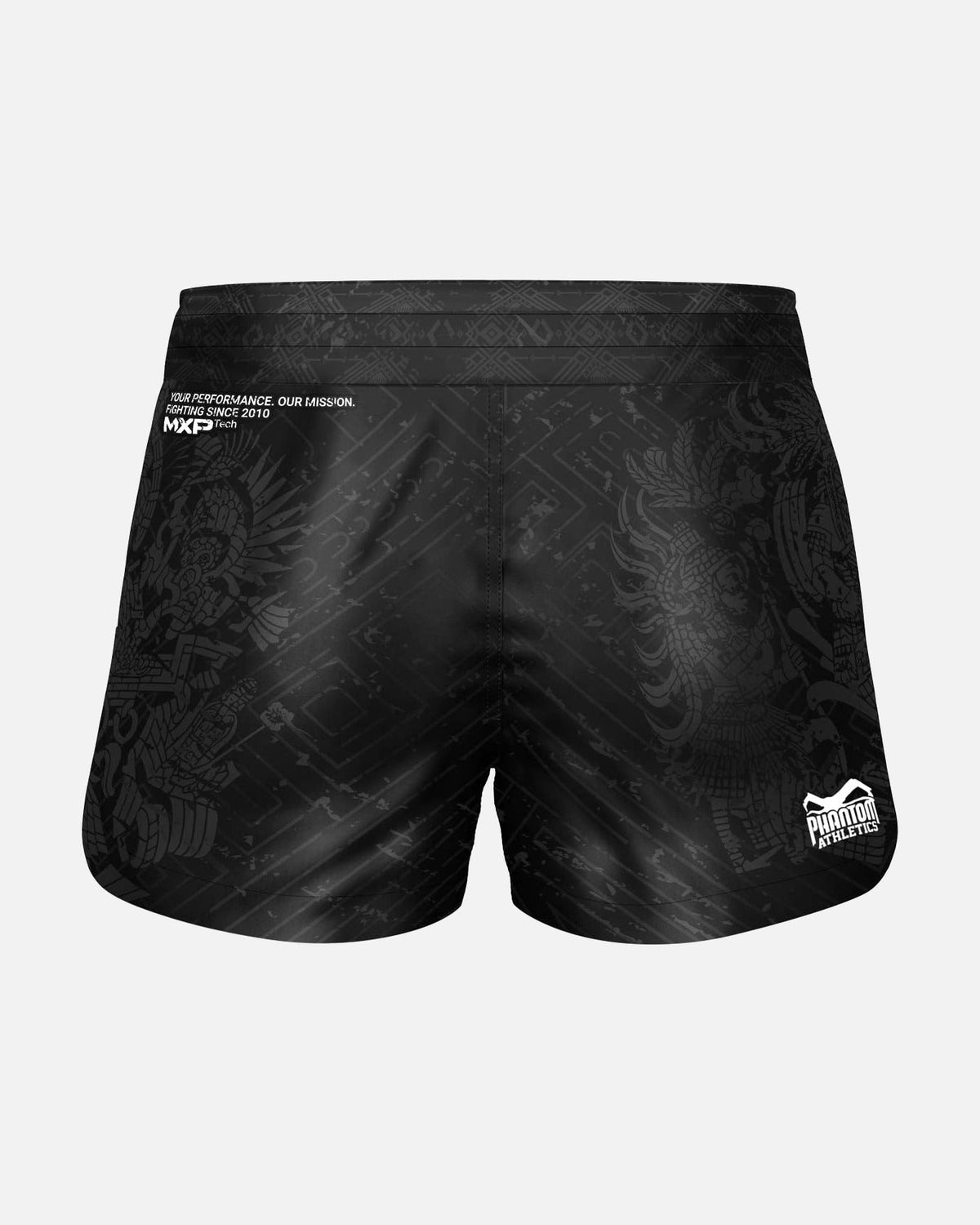 Phantom Athletics MMA Shorts Fusion Aztec - Schwarz/Grau