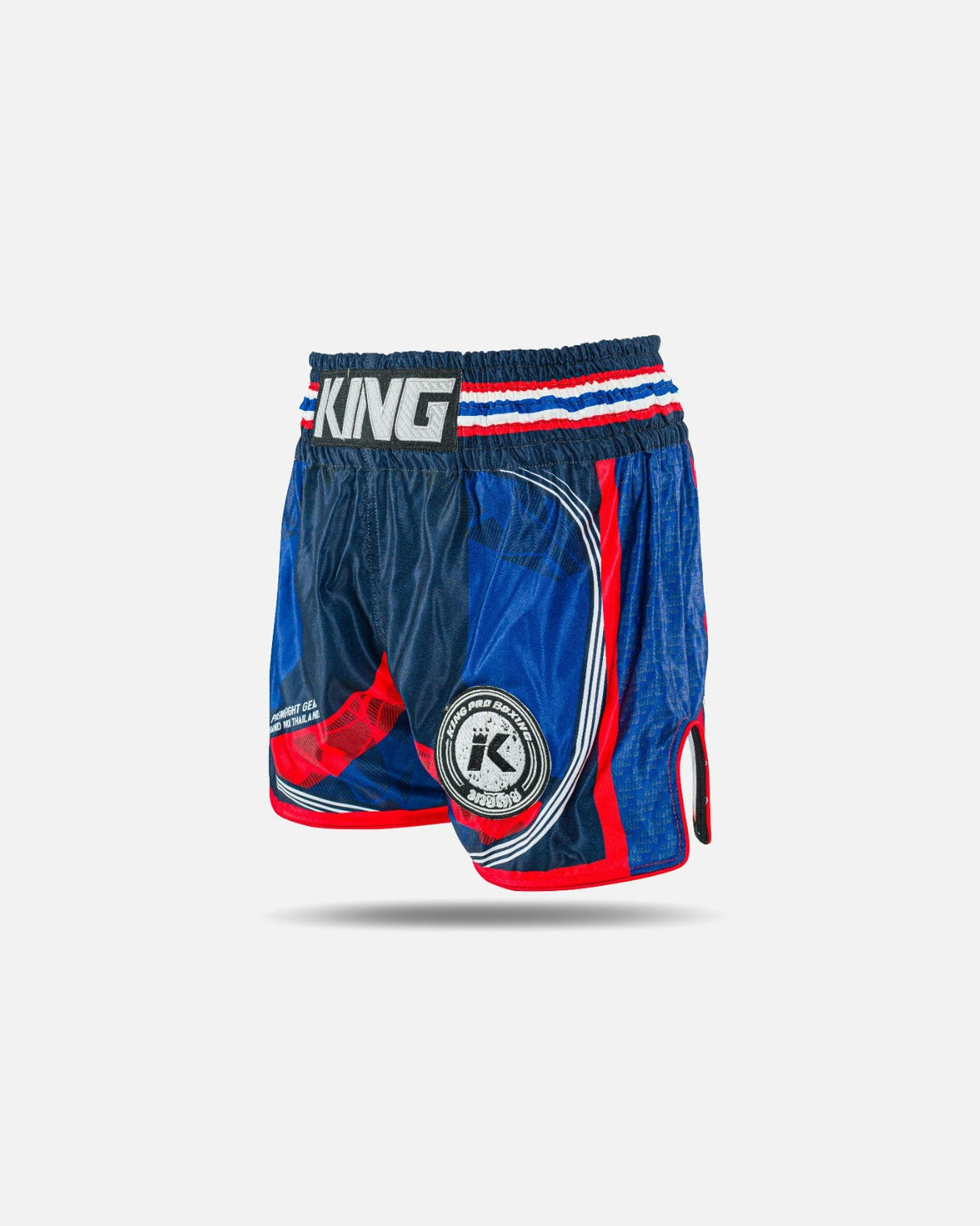 King Pro Boxing Muay Thai Shorts Flag - Blau