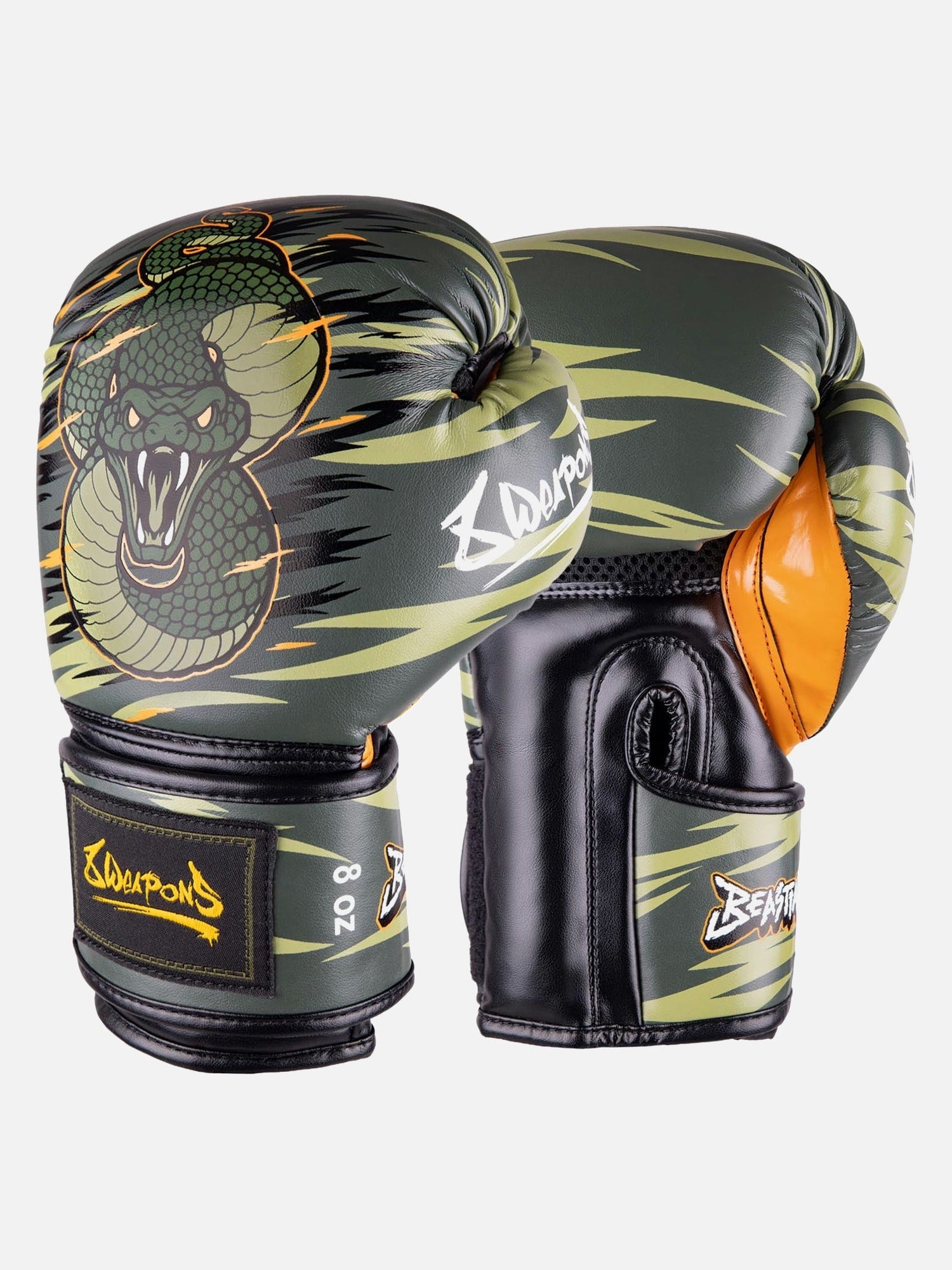 8 WEAPONS Boxhandschuhe Beastial Viper - Khaki