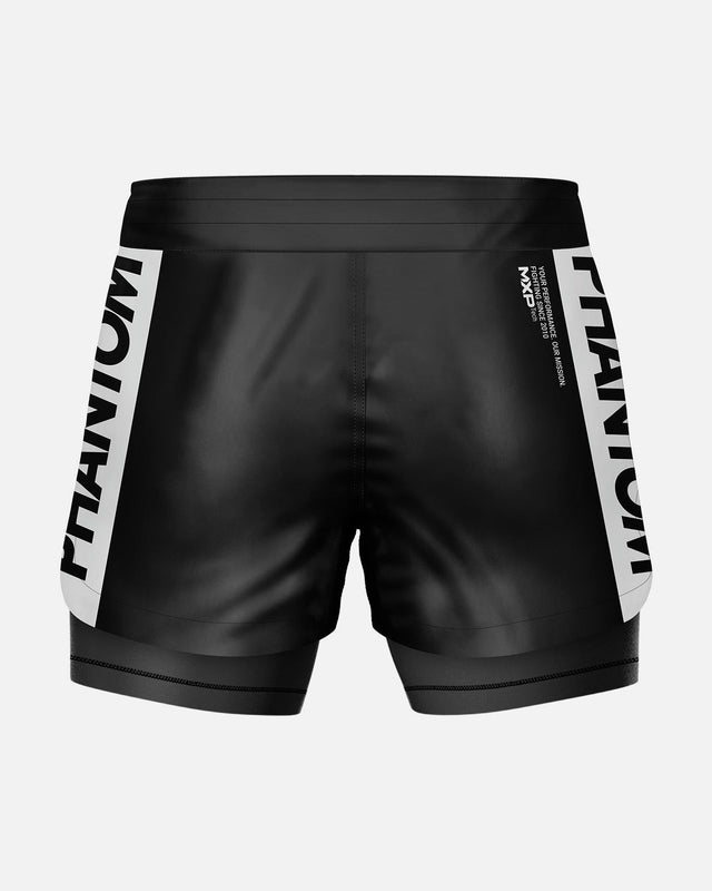 Phantom Athletics Kompressionsshorts Fusion 2in1 Apex - Schwarz