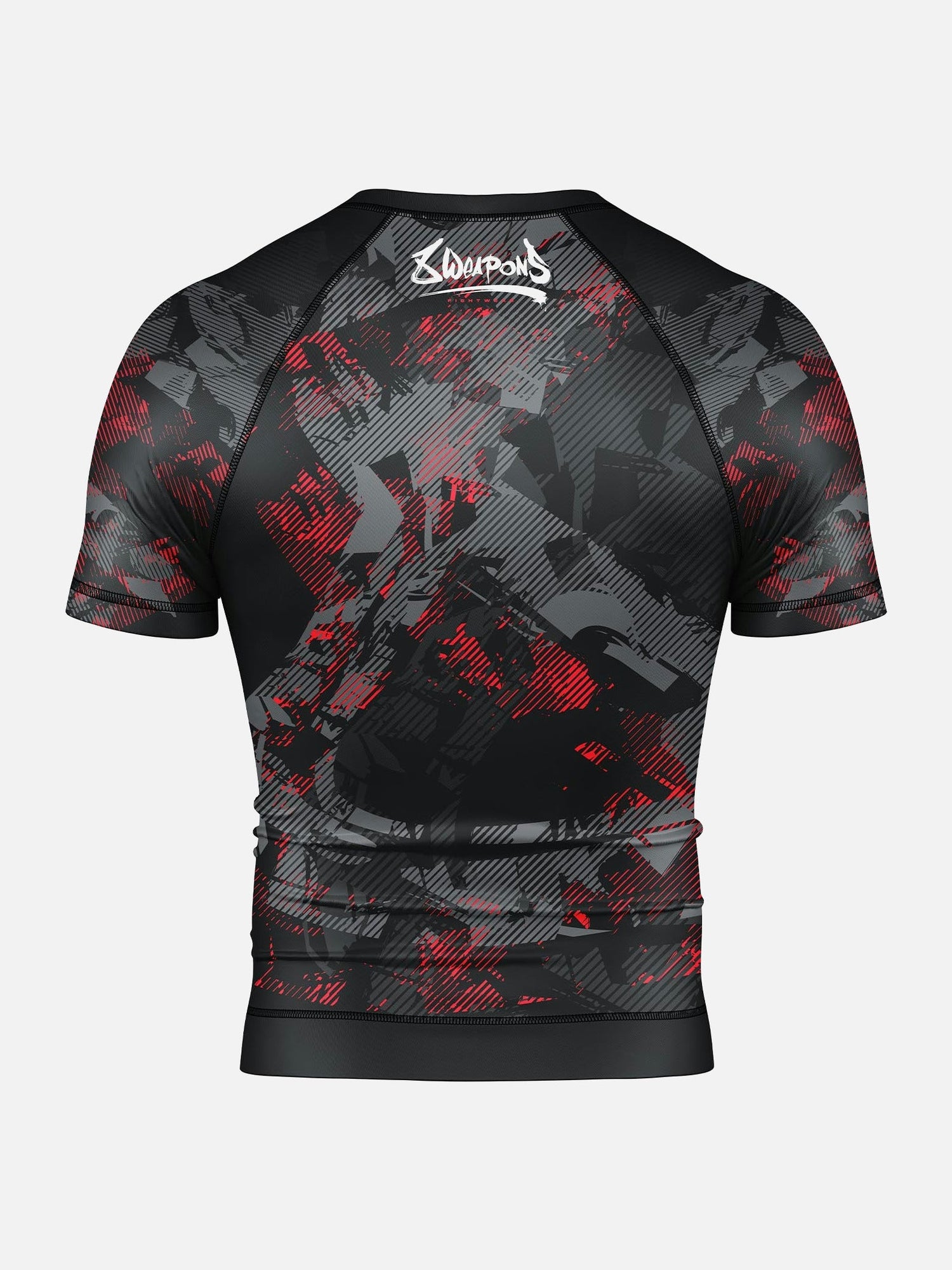 8 WEAPONS Rashguard Hit 2.0 - Schwarz/Rot