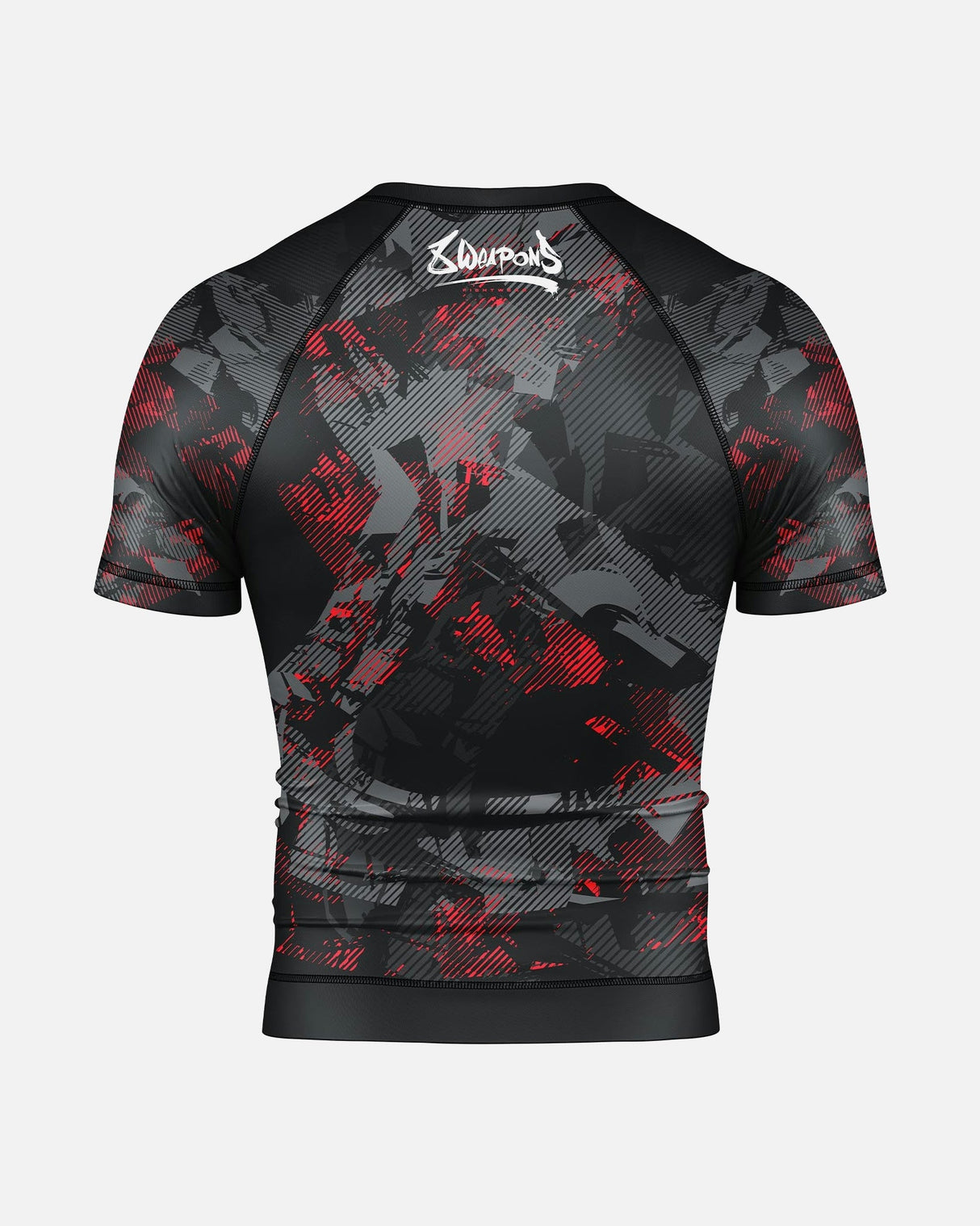 8 WEAPONS Rashguard Hit 2.0 - Schwarz/Rot