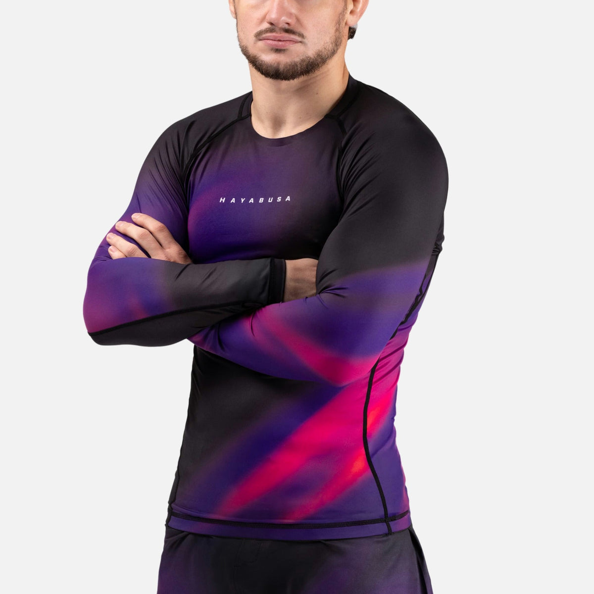 Hayabusa Rashguard Apex Nova Lange Ärmel - Ultraviolett Lila