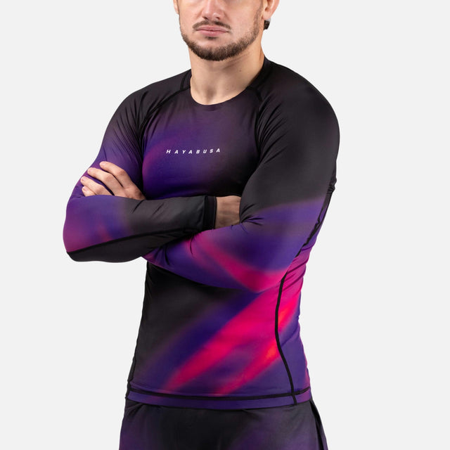 Hayabusa Rashguard Apex Nova Lange Ärmel - Ultraviolett Lila