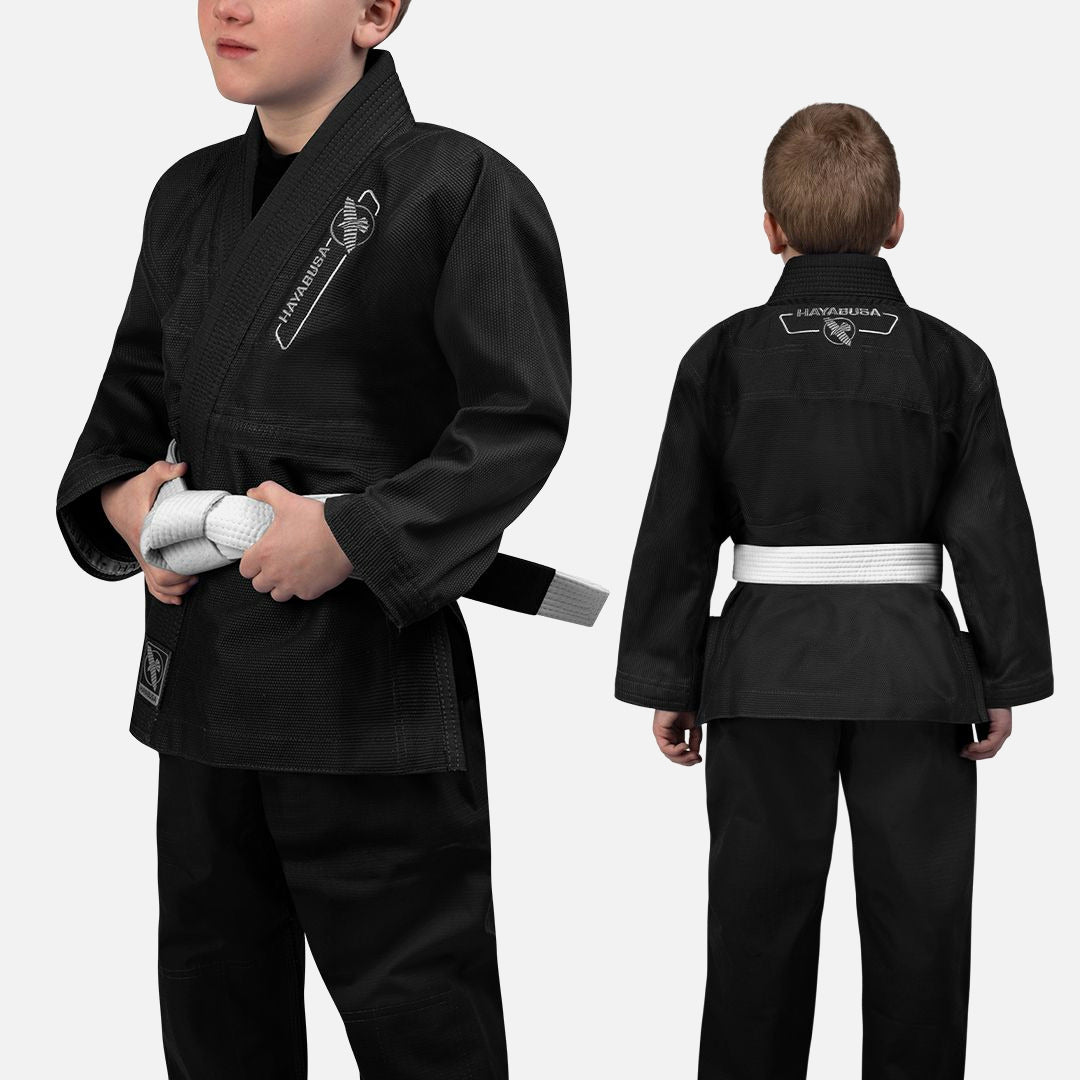 Hayabusa BJJ Gi Essential Kinder - Schwarz