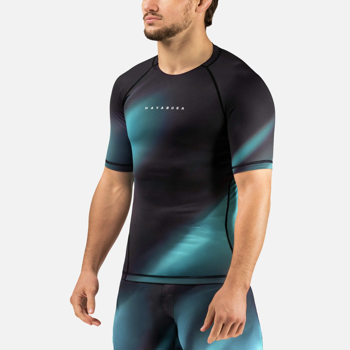 Hayabusa Rashguard Apex Nova Kurzarm - Türkis