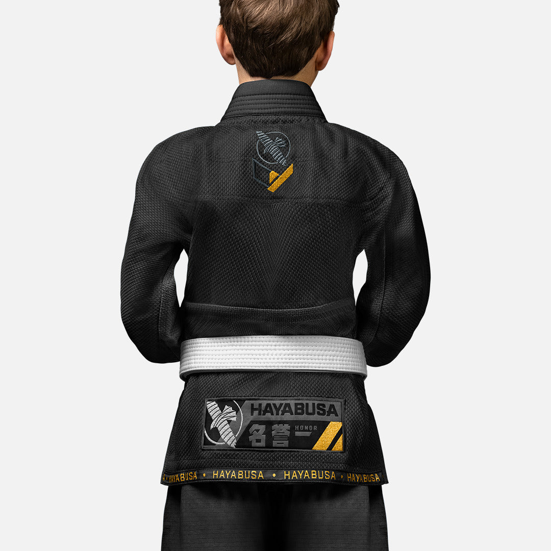 Hayabusa BJJ Gi Ascend Kinder - Schwarz