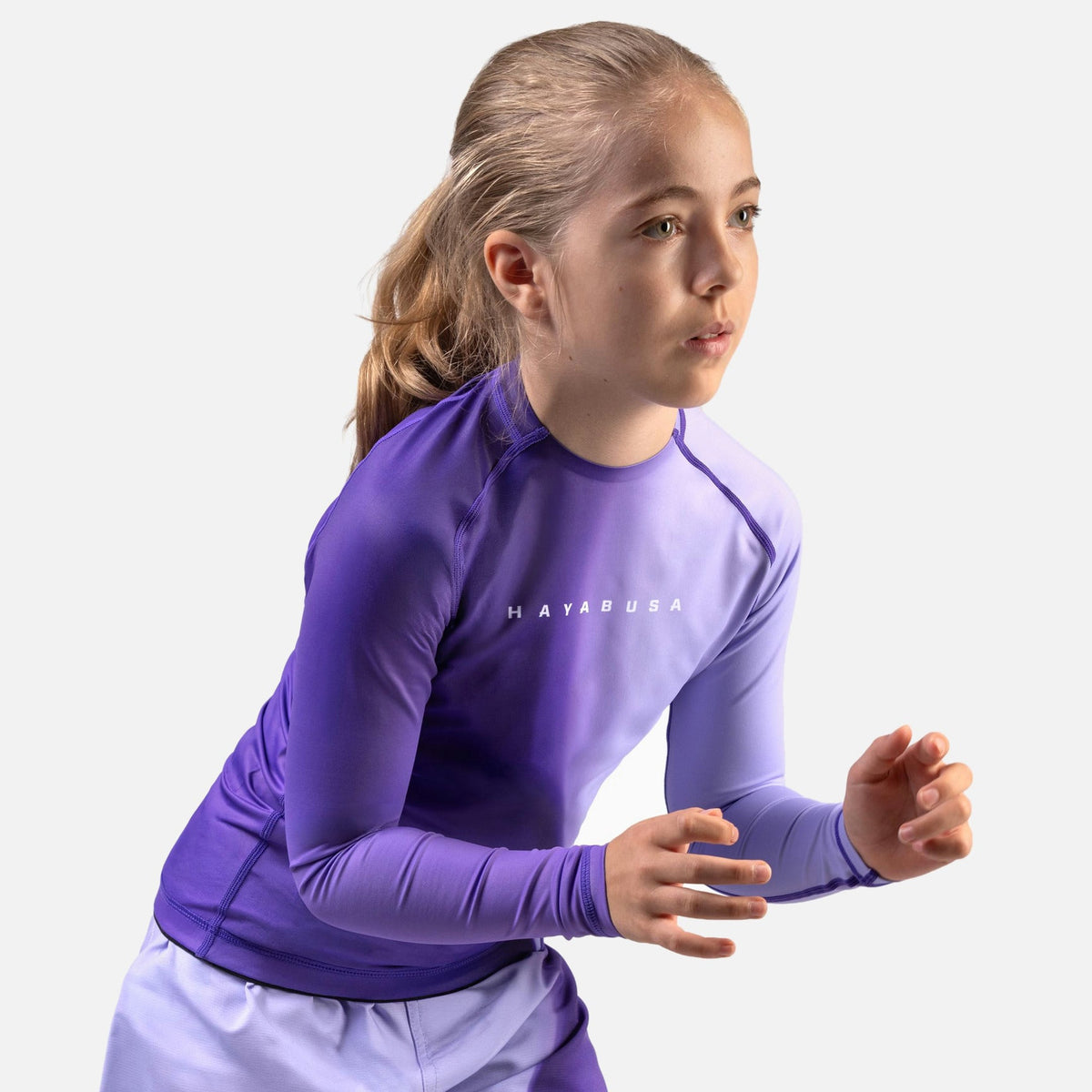 Hayabusa Rashguard Apex Nova Lange Ärmel Kinder - Lila