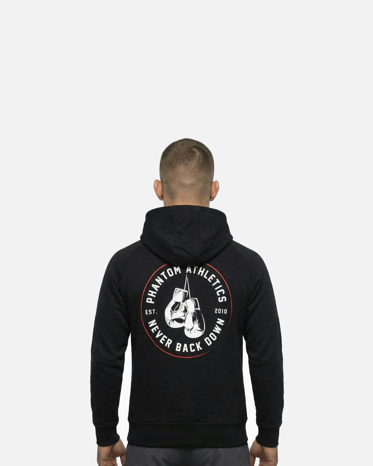 Phantom Athletics Hoodie Never Back Down - Schwarz