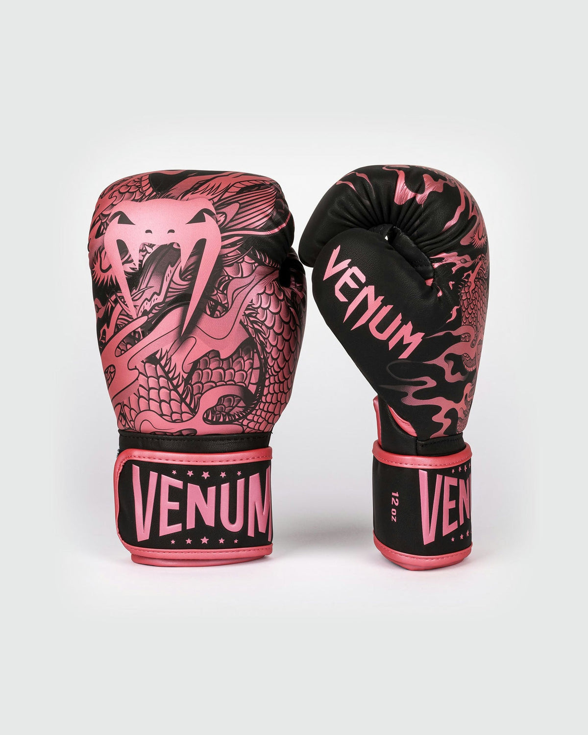 Venum Boxhandschuhe Impact Dragon's Flight - Schwarz/Metallic Rosa