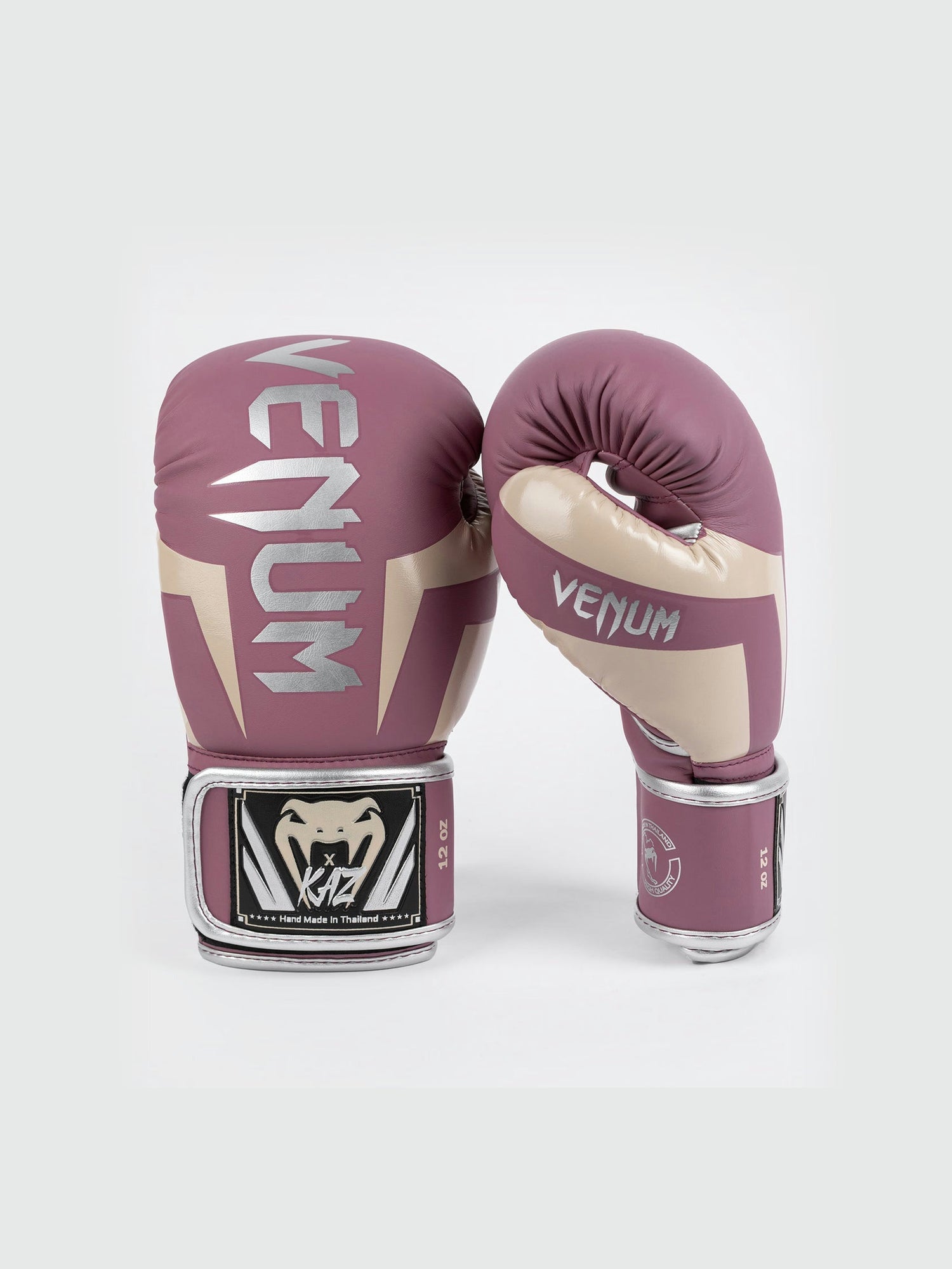 Venum Boxhandschuhe x Kaz - Dunkelorchidee/Silber
