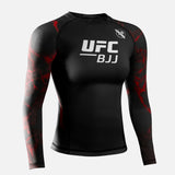 Hayabusa x UFC BJJ Rashguard Lange Ärmel Damen - Schwarz/Rot