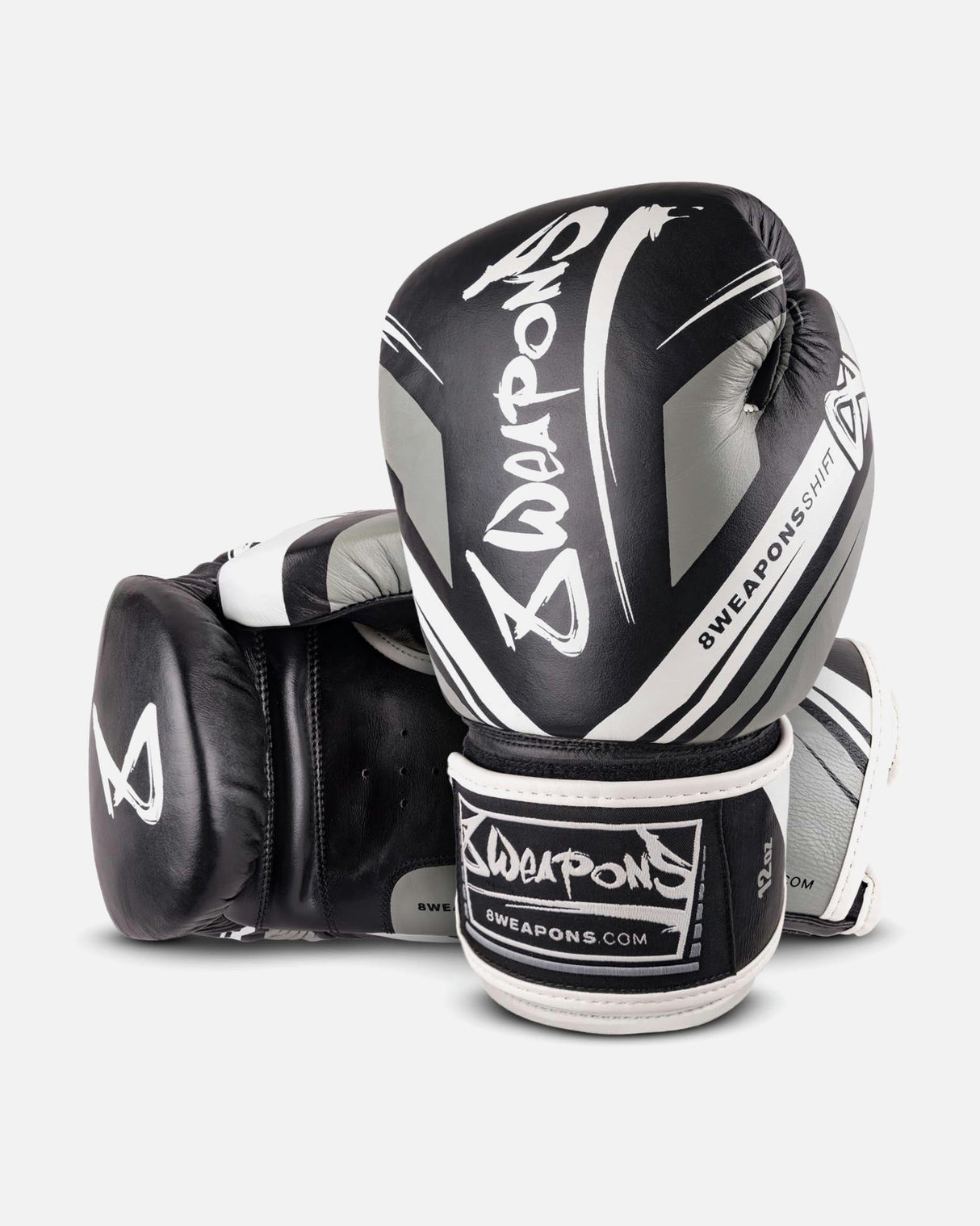 8 WEAPONS Boxhandschuhe Shift - Schwarz/Weiß