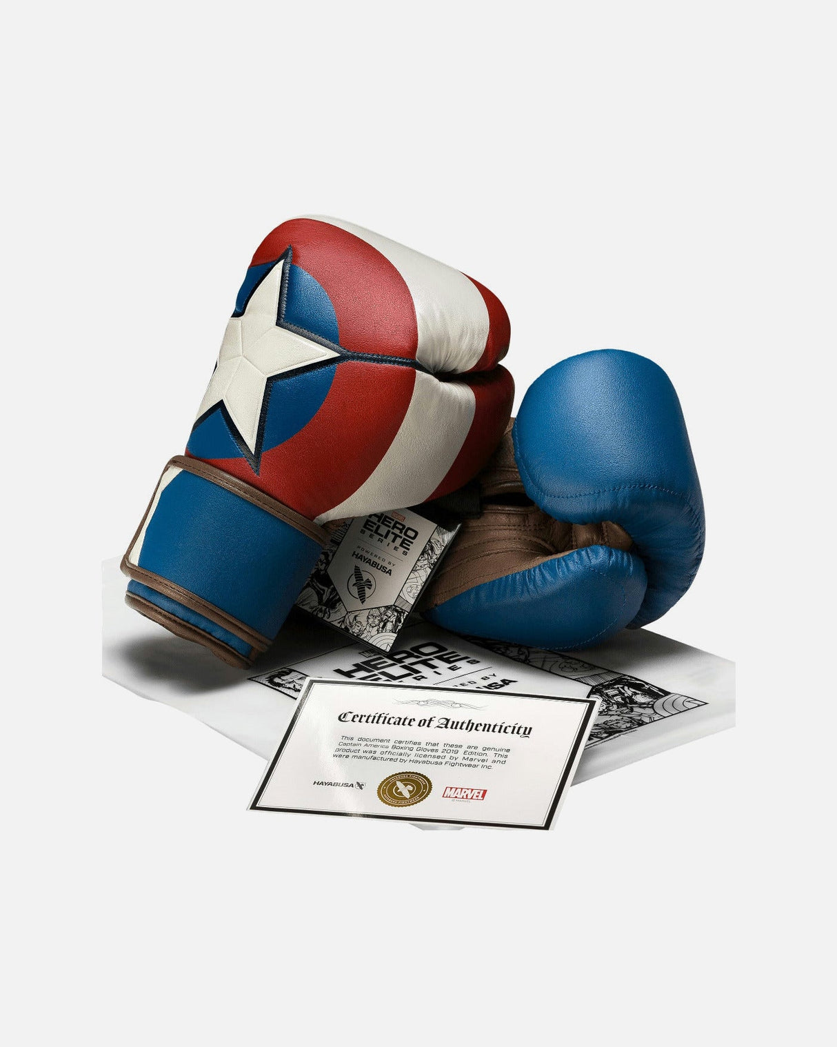 Marvel Hayabusa x Marvel Boxhandschuhe Captain America - Rot/Weiß/Blau