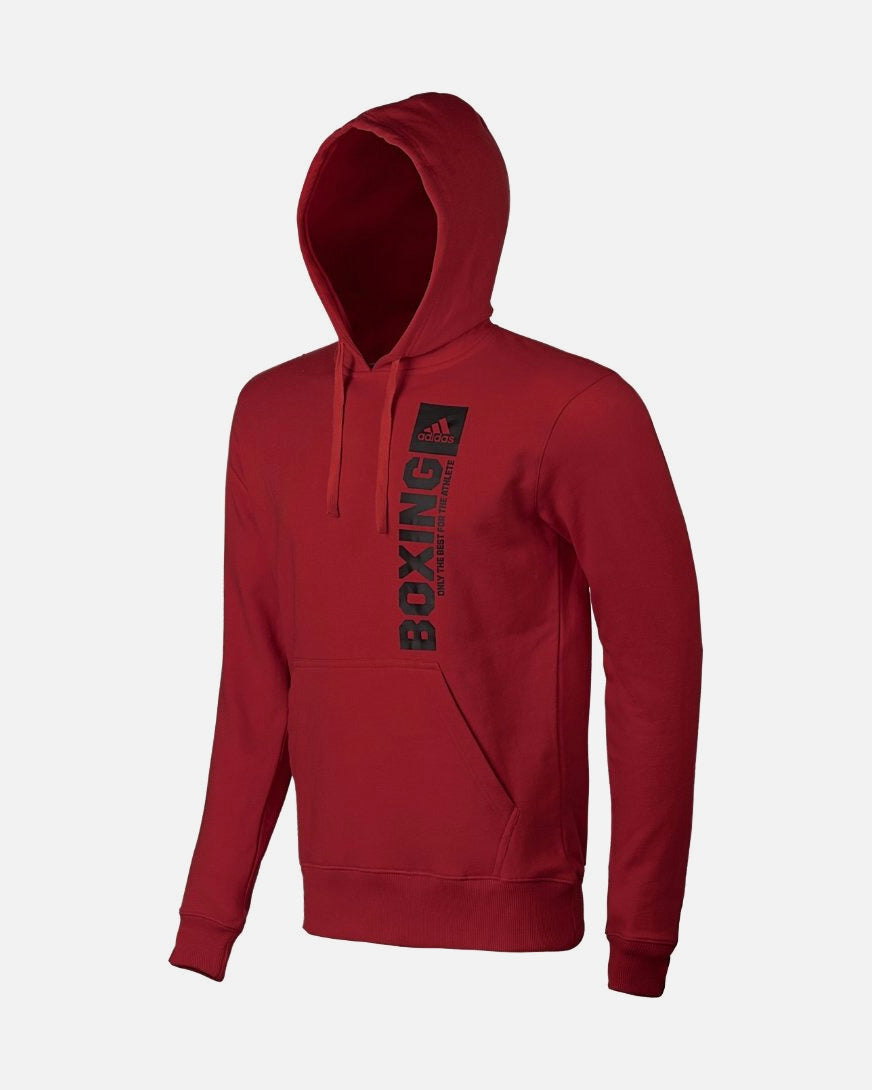 Adidas Hoodie Community Vertical Boxing - Rot/Schwarz