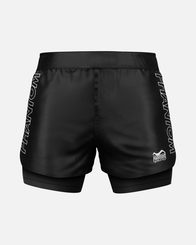 Phantom Athletics Compressie Shorts Fusion-R 2in1 Ranked - Zwart