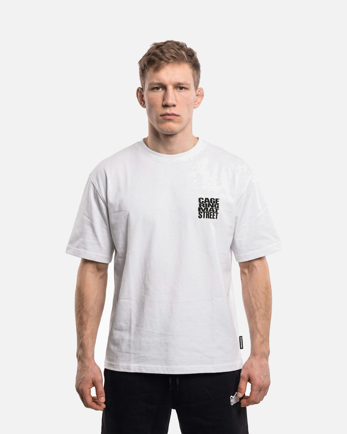 Phantom Athletics T-Shirt Cage Ring Mat Street - Weiß