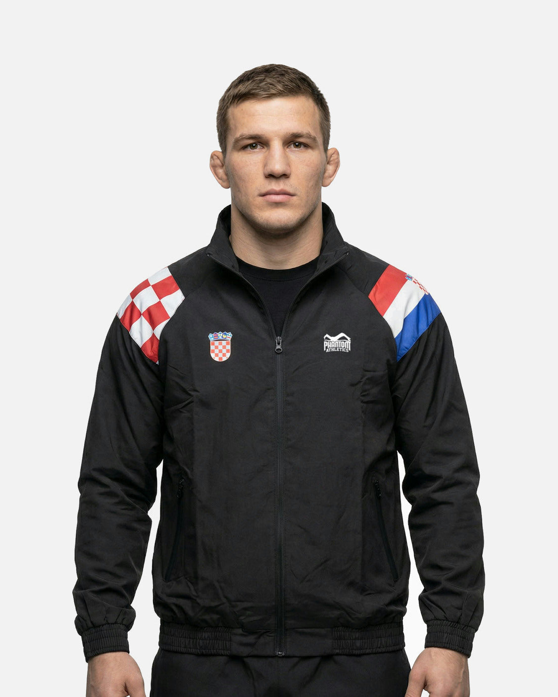 Phantom Athletics Trainingsjacke DMC Team Croatia - Schwarz/Rot/Weiß