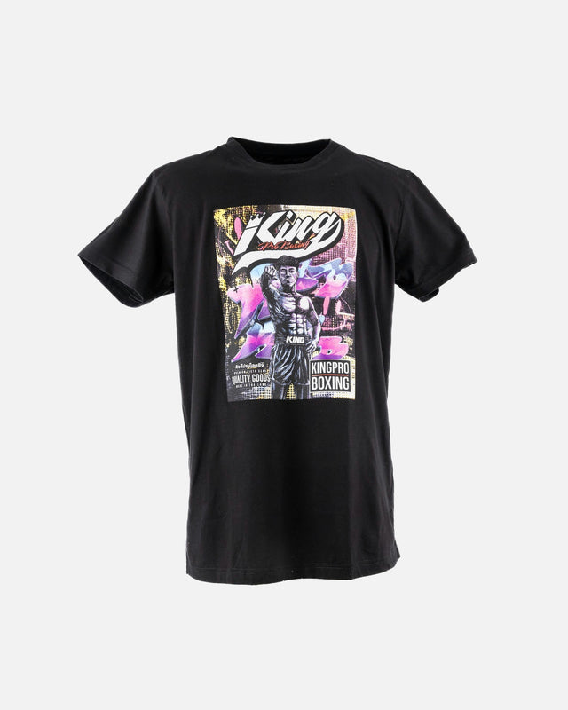 King Pro Boxing T-Shirt Comic - Schwarz
