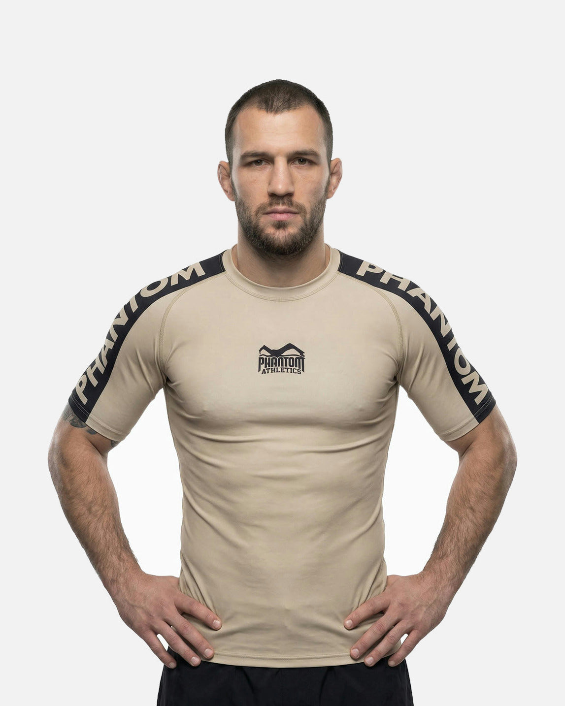 Phantom Athletics Rashguard EVO Apex Kurzarm - Sand