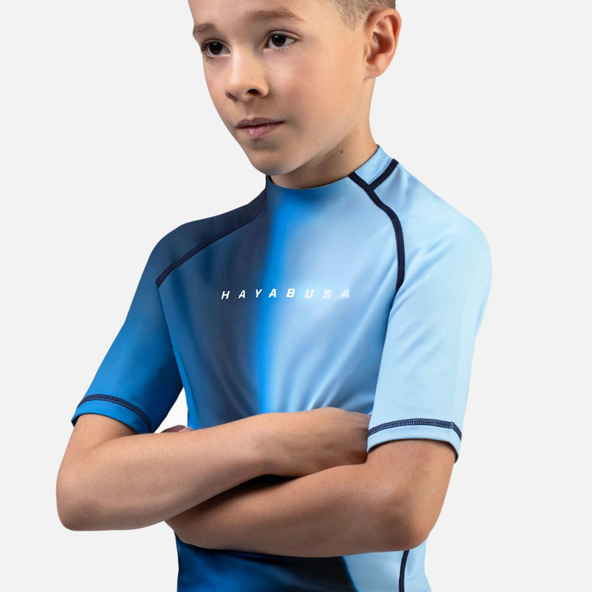 Hayabusa Rashguard Apex Nova Kurzarm Kinder - Blau