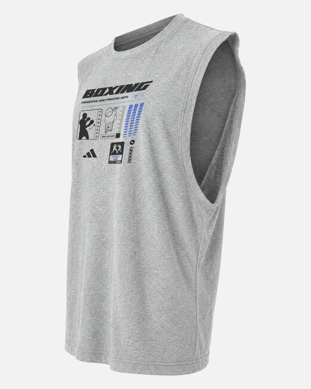 Adidas T-Shirt Boxing Graphic Line SL - Grau