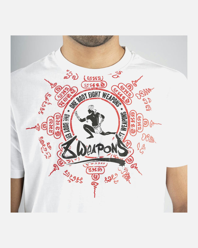8 WEAPONS T-Shirt Eight Ways Yant - Weiß