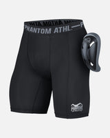 Phantom Athletics Kompressionsshorts Vector Tiefschutz mit Cup - Schwarz