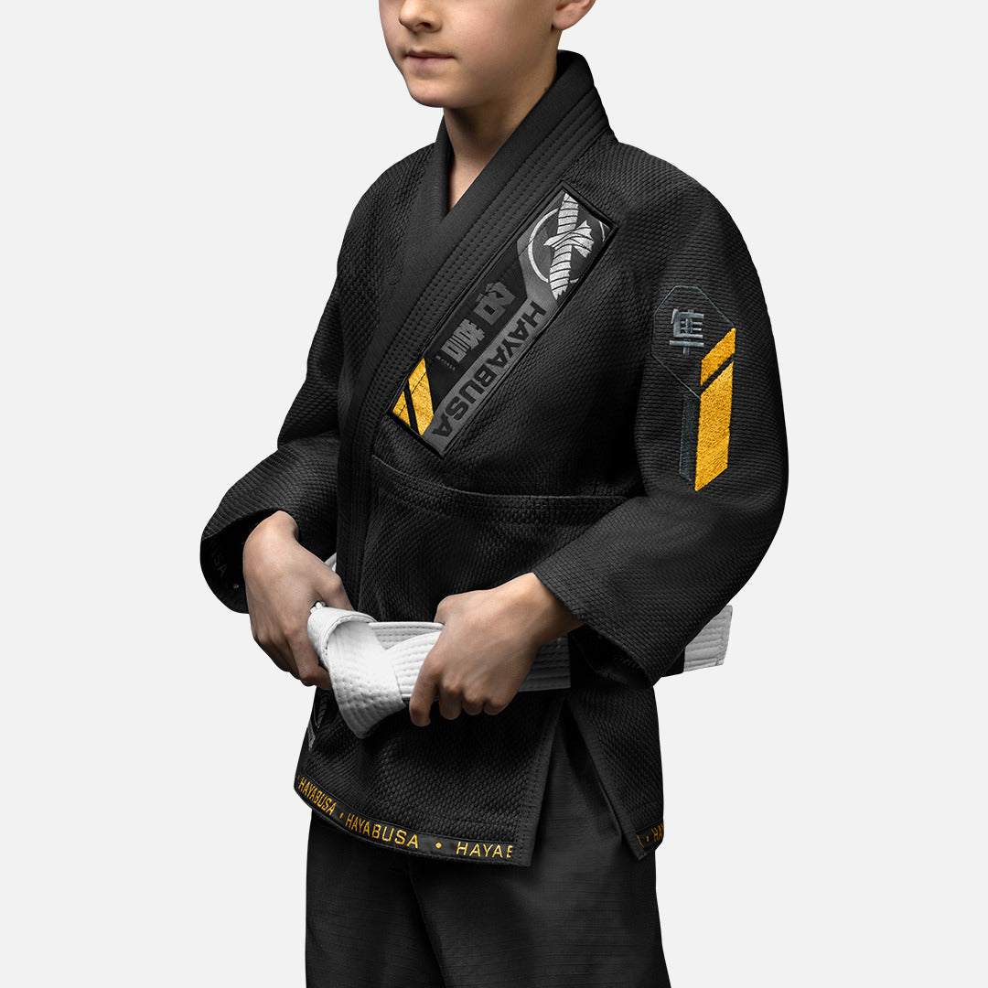 Hayabusa BJJ Gi Ascend Kinder - Schwarz