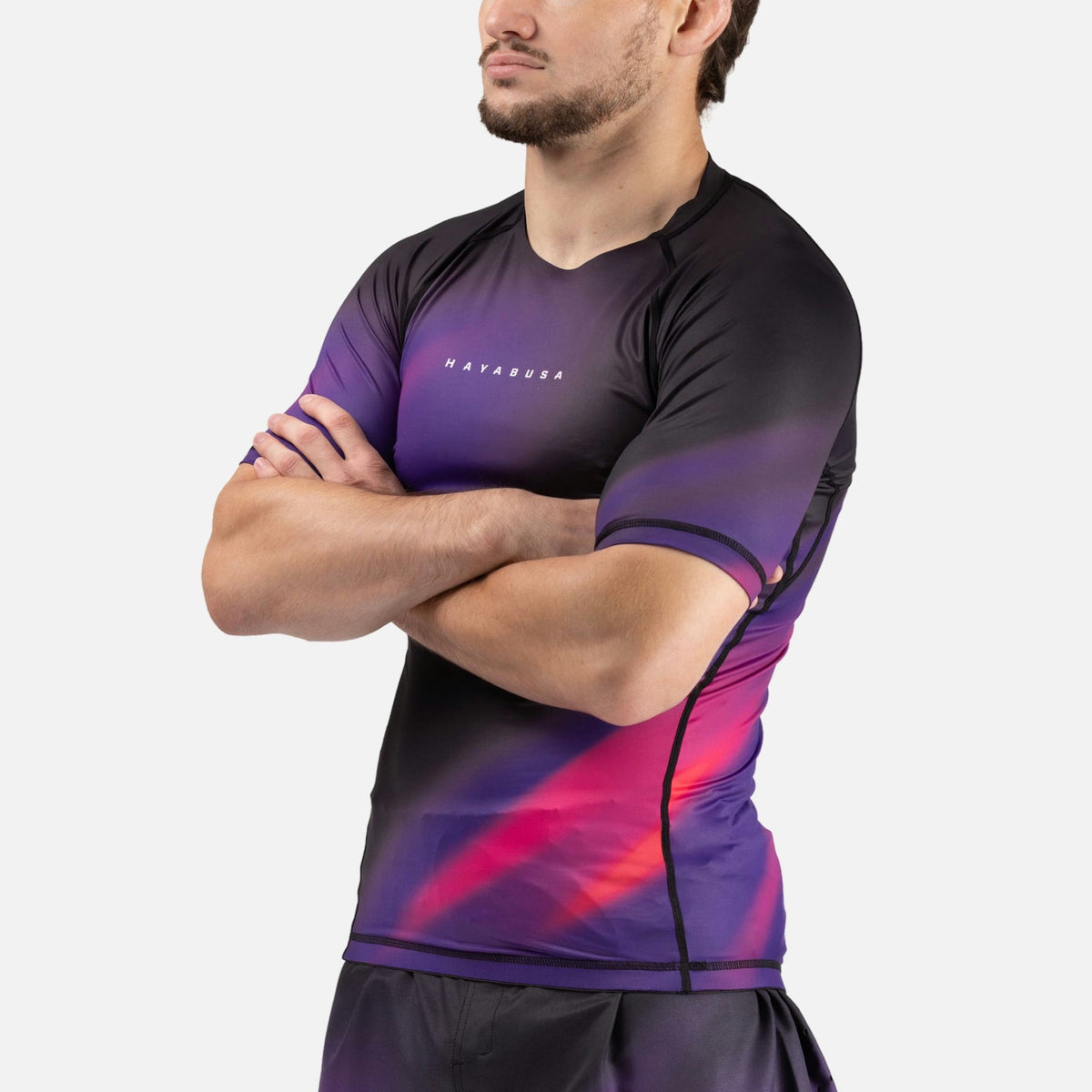 Hayabusa Rashguard Apex Nova Kurzarm - Lila