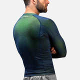 Hayabusa Rashguard Fusion Lange Ärmel - Blau/Grün
