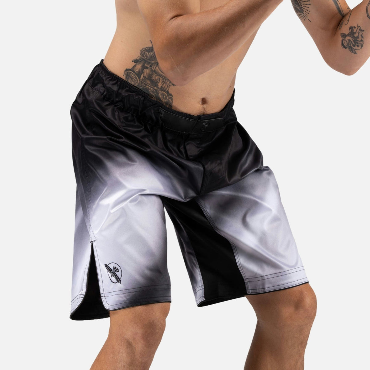 Hayabusa MMA Shorts Apex Nova Herren Full-Length Fight - Grau