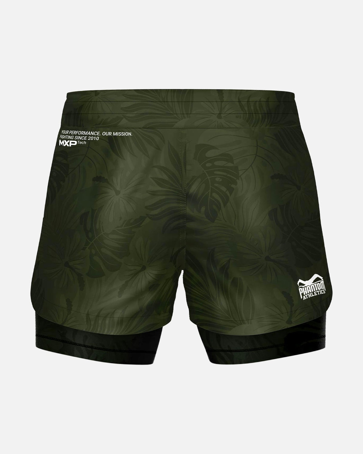 Phantom Athletics MMA Shorts Fusion 2in1 - Grün