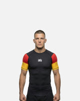 Phantom Athletics Rashguard Germany Kurzarm - Schwarz/Rot/Gold